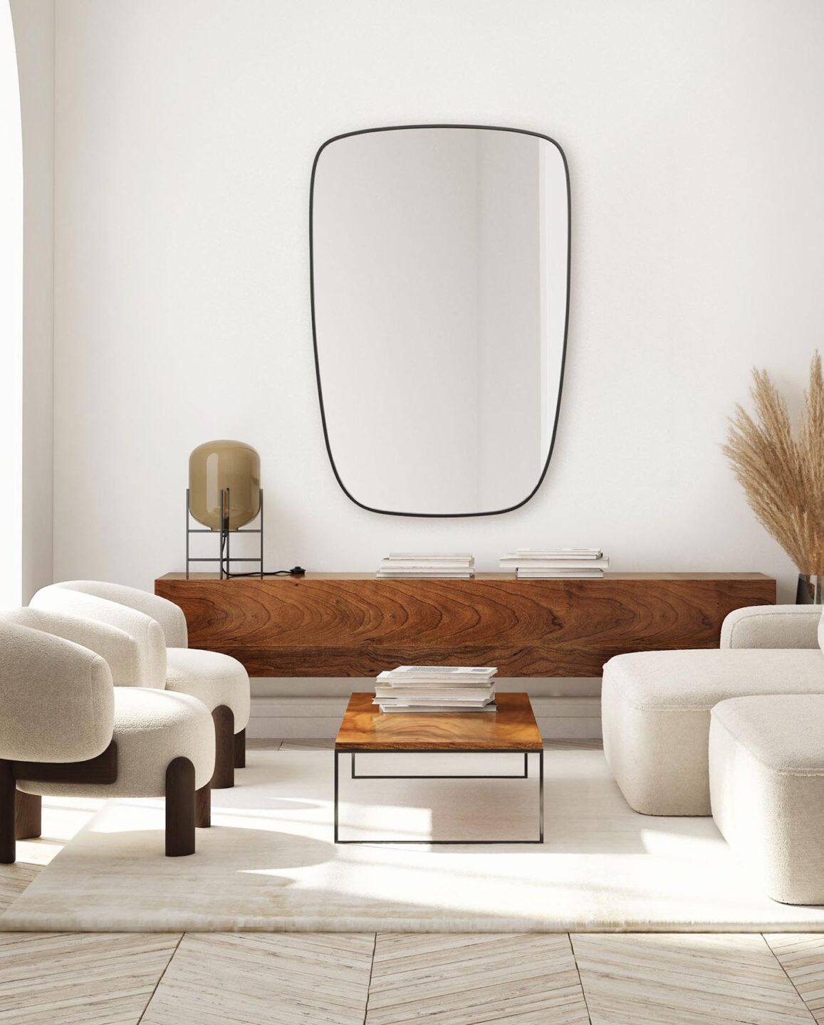 lustro w stylu vintage