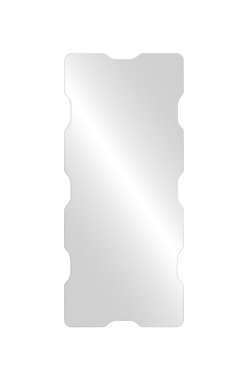 lustro puzzle rectangular na bialym tle