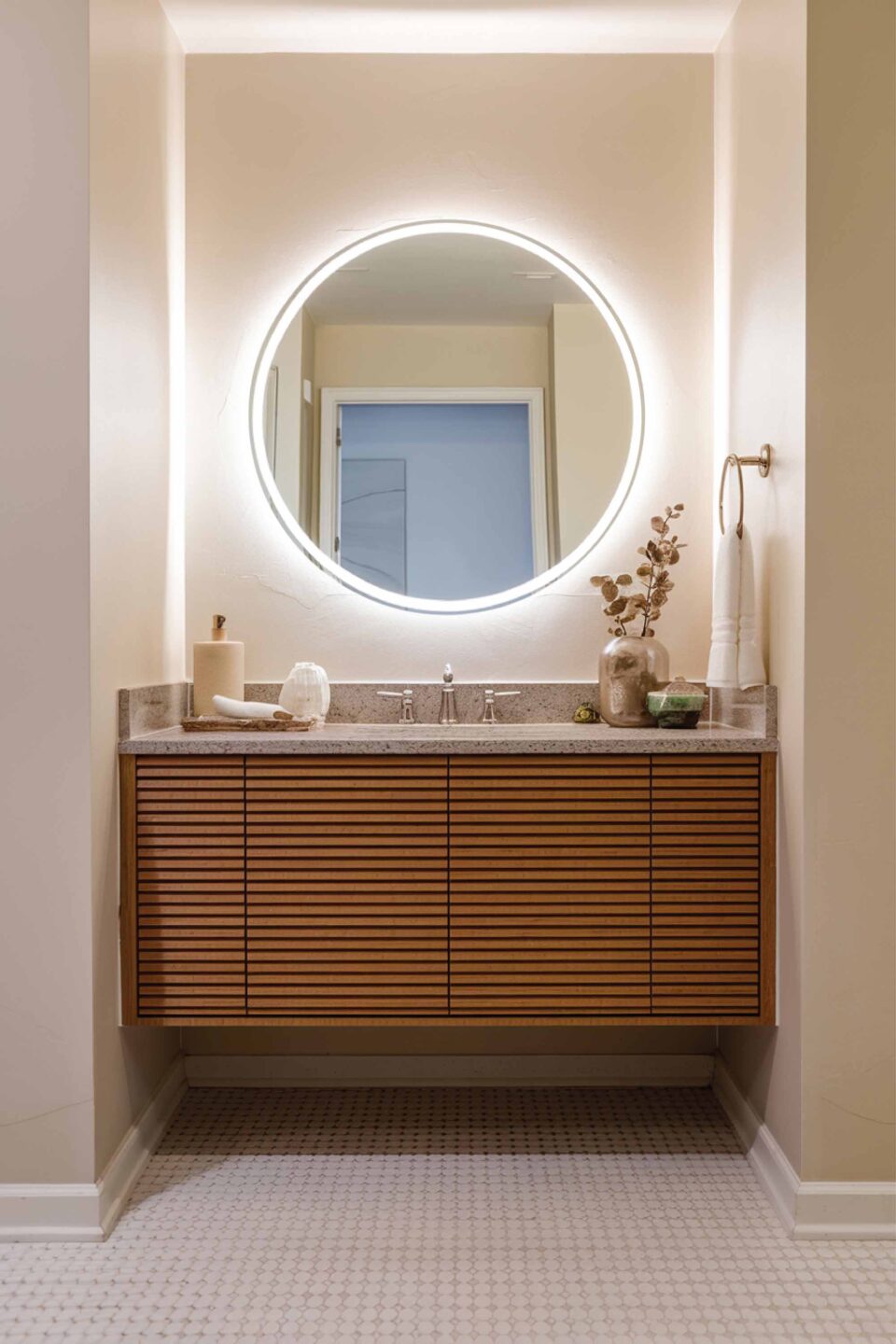 Lustro do makijażu z oświetleniem – Runda LED Pro