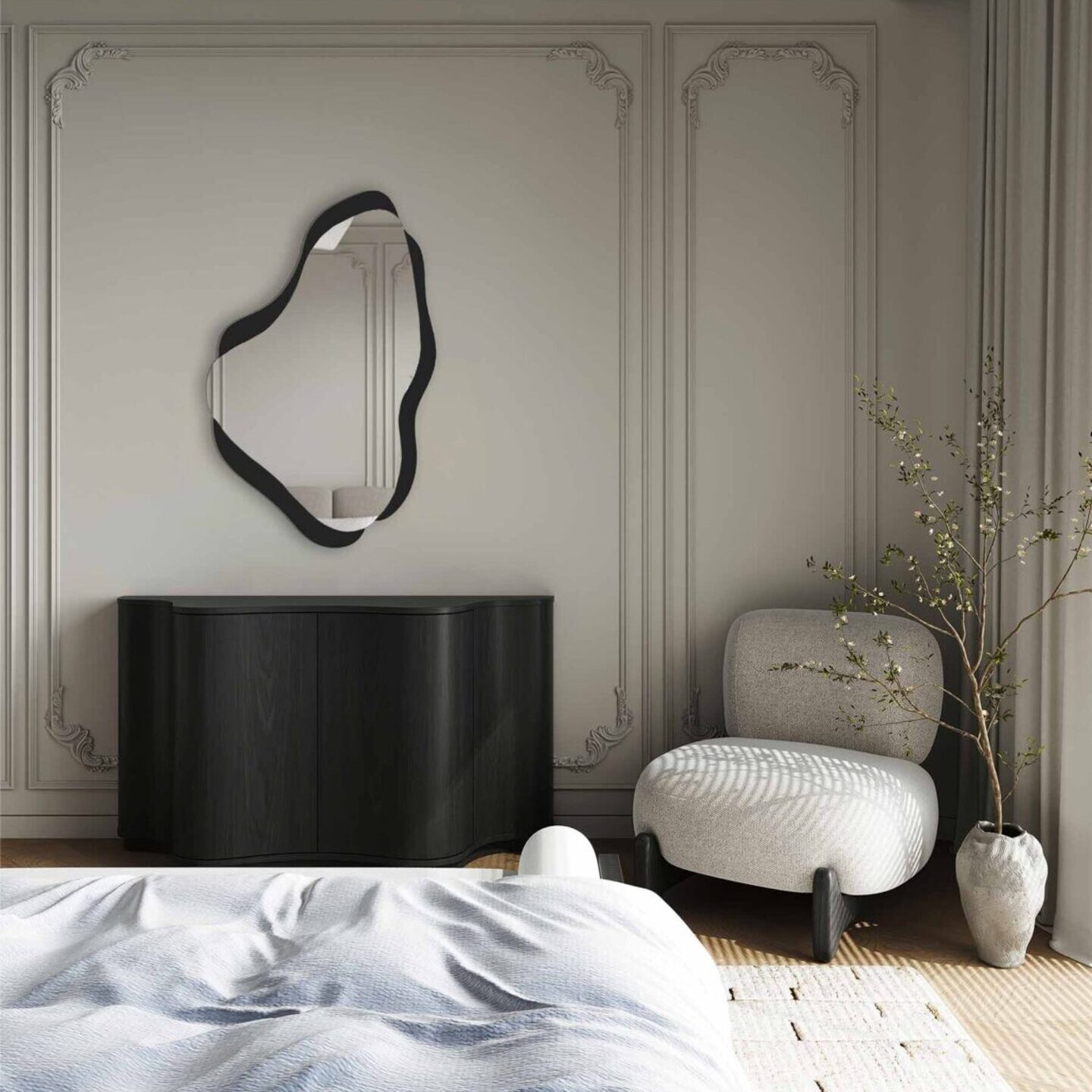 Mirror layering w praktyce lustra warstwowe, które powiększają i rozświetlają wnętrza